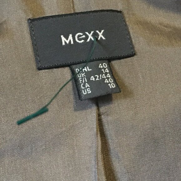 NWOT Virgin Wool Blend Grey and Pink Pinstripe Blazer - Picture 9 of 16